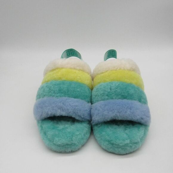 UGG FLUFF YEAH SLIDE PLATFORM SANDAL SLIPPERS SZ 11 - Picture 3 of 7